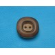 Bouton buis brulé carré 22mm