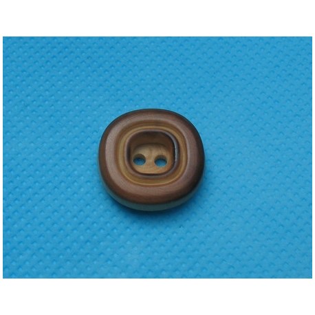Bouton buis brulé carré 18mm