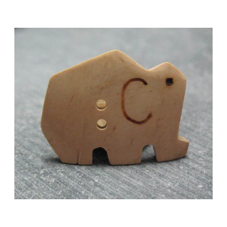 Bouton éléphant noix de coco 30mm 