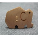 Bouton éléphant noix de coco 30mm 