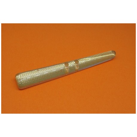 Buchette translucide inclusion tissu or effet loupe 60mm