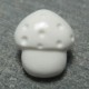 Bouton champignon blanc 12mm