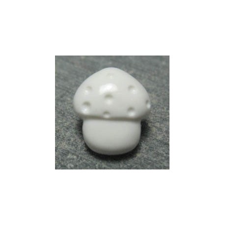 Bouton champignon blanc 12mm