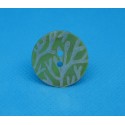 Bouton nacre corail vert anis 22mm