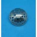 Bouton troué nickel 23mm