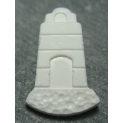 Bouton phare blanc 27mm