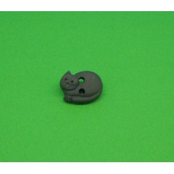 Bouton chat dormant marron 12mm