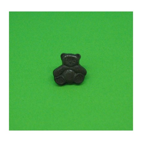 Bouton ourson marron 11mm