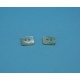Bouton nacre rectangle 10 x 7mm