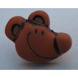 Bouton souris marron clair 15mm 