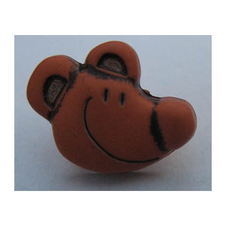 Bouton souris marron clair 15 mm b8