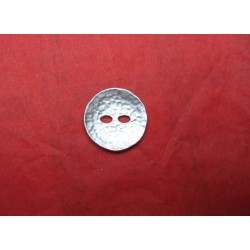 Bouton martelé argent 23mm