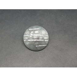 Bouton griffe argent 23mm