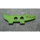 Bouton crocodile vert 45mm 