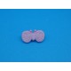 Bouton papillon rose 18mm