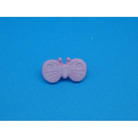 Bouton papillon rose 18mm