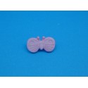 Bouton papillon rose 18mm