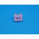 Bouton papillon rose 13mm