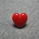 Bouton coeur rouge 9mm