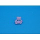 Bouton ours rose 11mm
