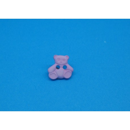 Bouton ours rose 11mm