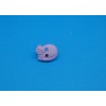 Bouton chat couché rose 12mm
