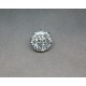 Bouton paillette argent 18mm