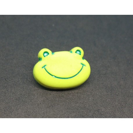 Bouton grenouille verte 18mm