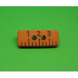 Bouton regle orange 20mm