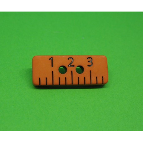 Bouton regle orange 20mm