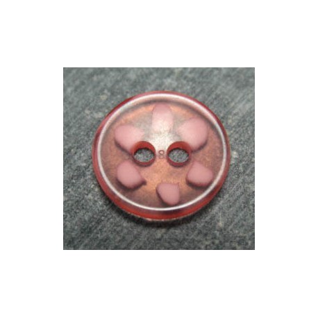 Bouton pétale rose 13 mm b57