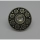 Bouton métallisé 8 fleurs 23mm