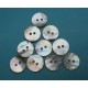 Lot 10 boutons nacre agoya 15mm