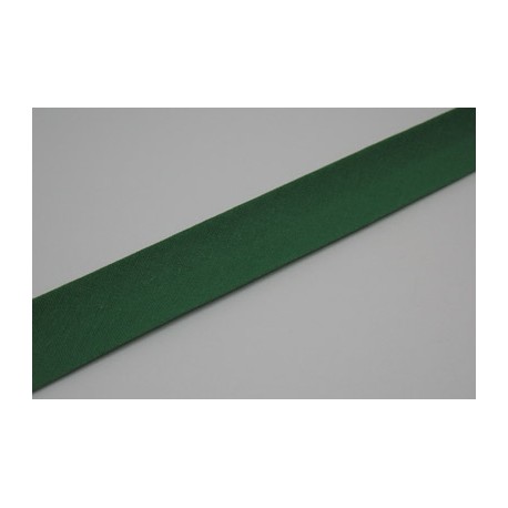 Biais préplié coton  10mm fini vert