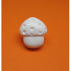 Bouton champignon blanc 15mm