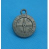 Pendentif boussole grise 18mm