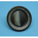 Bouton imitation corne marron amande 45mm