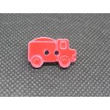 Bouton camion rouge 21mm