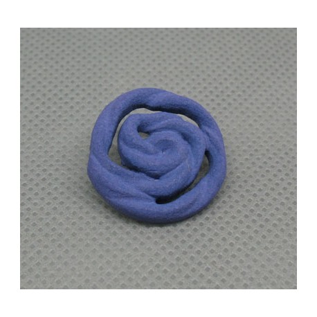 Bouton rose violette 22mm