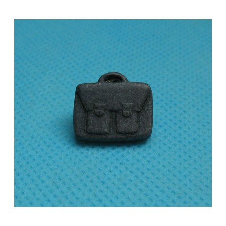 Bouton cartable anthracite 16mm