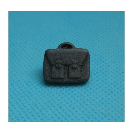 Bouton cartable anthracite 16mm