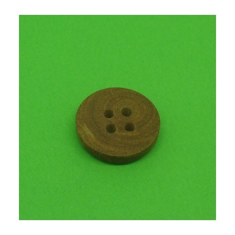 Bouton buis 4t marron clair 15mm