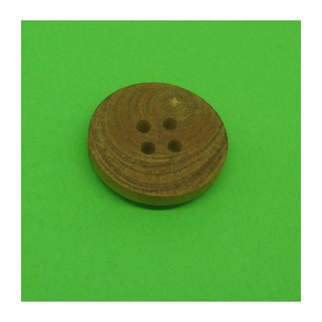 Bouton buis 4t marron clair 20mm