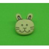 Bouton lapin ivoire 14mm
