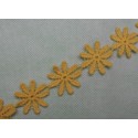 Ruban fleur jaune 25mm
