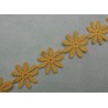 Ruban fleur jaune 25mm