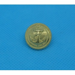 Bouton ancre métallisé doré 18mm