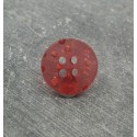 Bouton cratere rouge  15mm