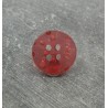 Bouton cratere rouge  15mm