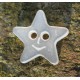 Bouton étoile smile translucide 15mm